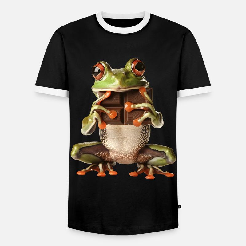 Frog - Men's Ringer Shirt - black/white