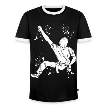 Bloc Colorsplash Bloc de bloc - T-shirt contrasté Homme - noir/blanc - Devant - AI Model Female 172 light (172cm) & AI Model Male 178 light (178cm)
