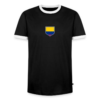 Colombie Colombie Medellín Vacances Bogota Cali - T-shirt contrasté Homme - noir/blanc - Devant - AI Model Female 172 light (172cm) & AI Model Male 178 light (178cm)