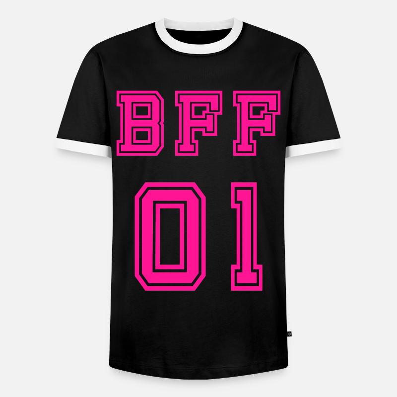 BFF - Men's Ringer Shirt - black/white