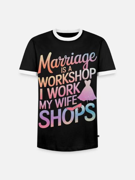 Ehemann Ehegatte Familie Hochzeit - Männer Kontrast-T-Shirt - Schwarz/Weiß