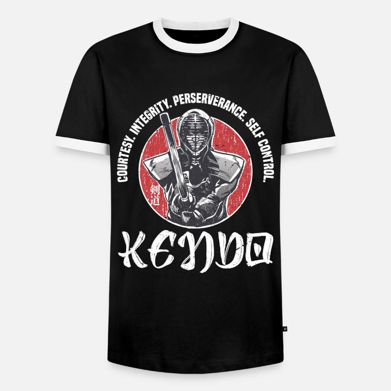 Decency. Integrity. Perseverance. Self-control. - Men's Ringer Shirt - black/white