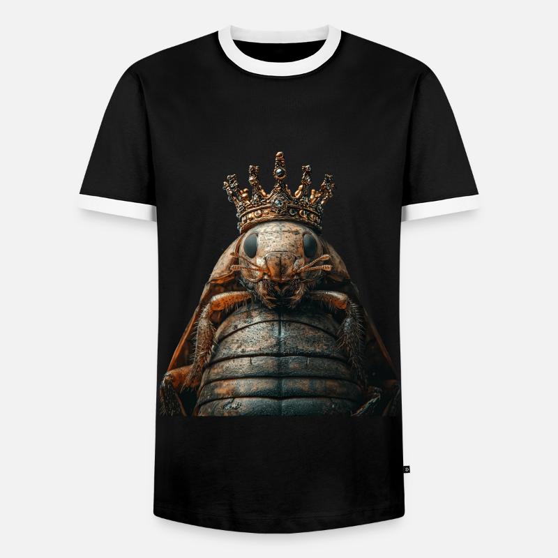 Assel - Männer Kontrast-T-Shirt - Schwarz/Weiß