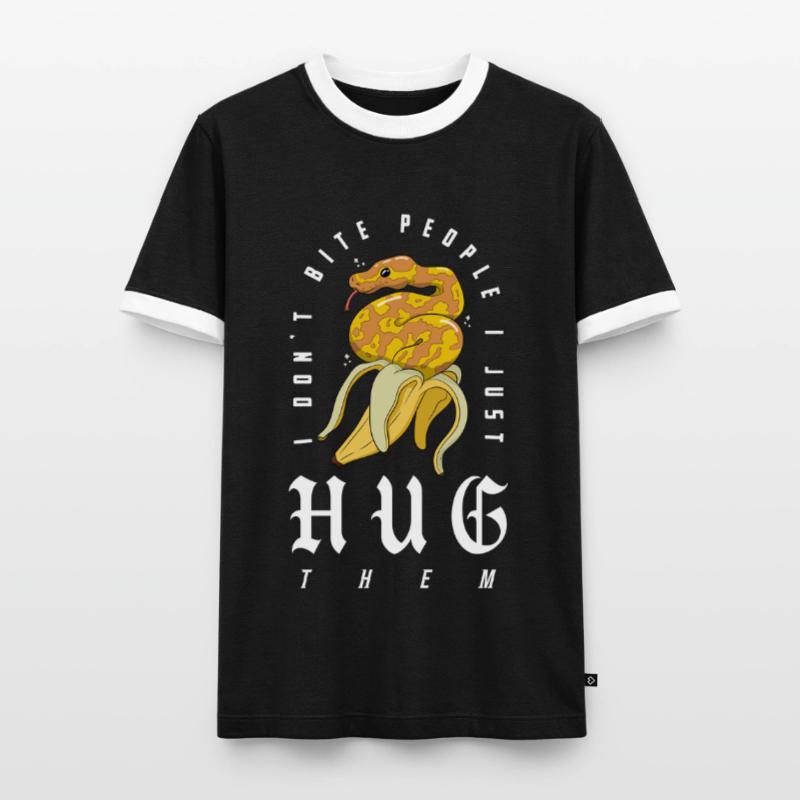 python royal serpent propriétaire banane python royal T-shirt contrasté Homme