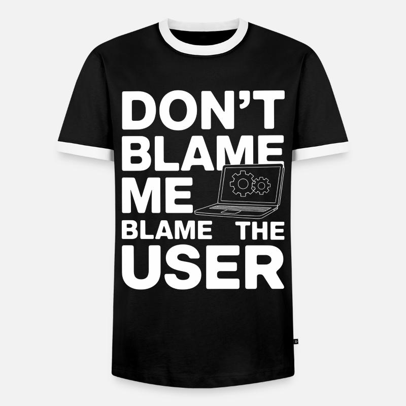 Administrator Support Nerd Computer Tech - Men's Ringer Shirt - black/white