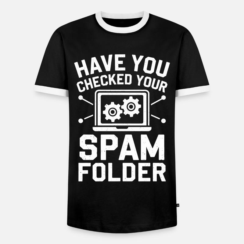 Administrator Support Nerd Computer Tech - Men's Ringer Shirt - black/white