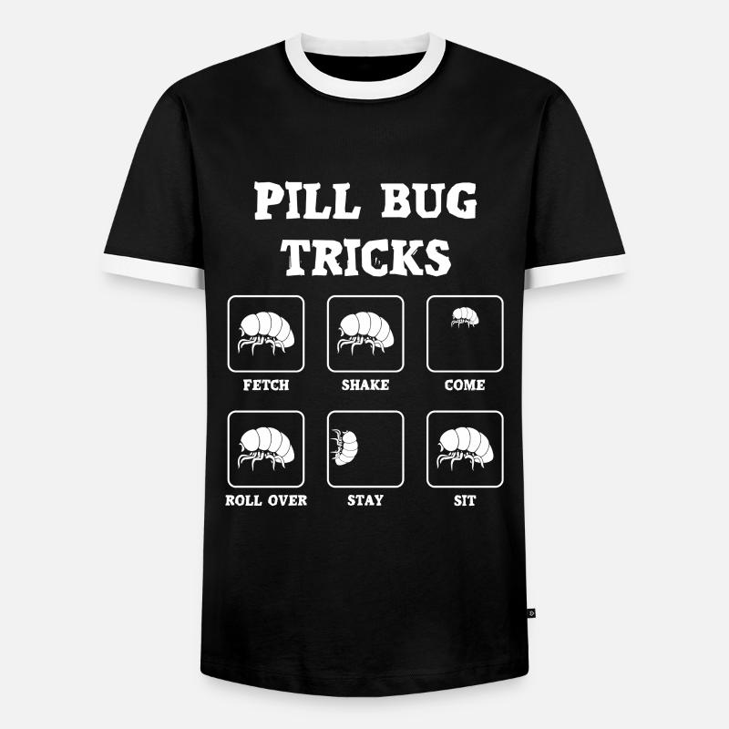 Tricks with pill beetles - Men's Ringer Shirt - black/white