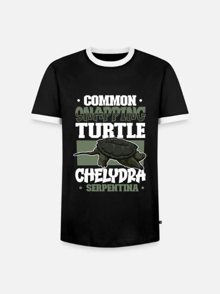 Snapping Turtle - Men's Ringer Shirt - black/white