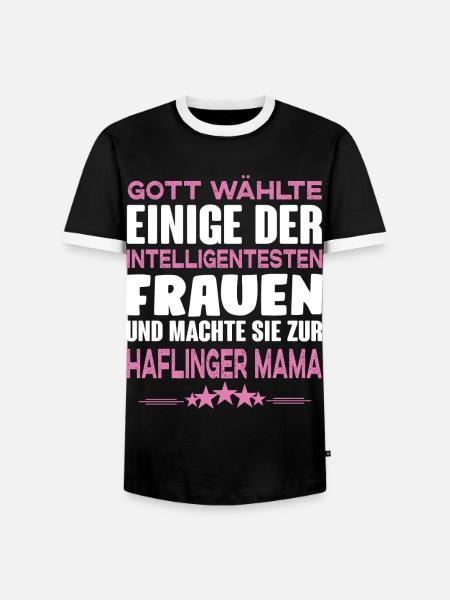 Haflinger Pferd - Haflinger - Männer Kontrast-T-Shirt - Schwarz/Weiß