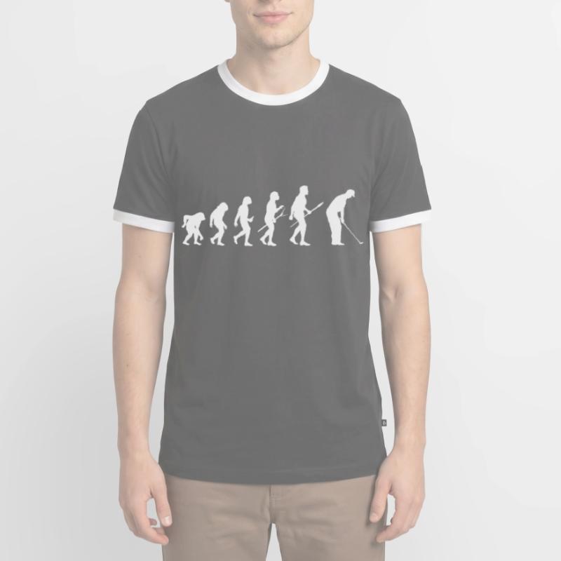 Evolution Golf Golfer Golf course Men's Ringer Shirt