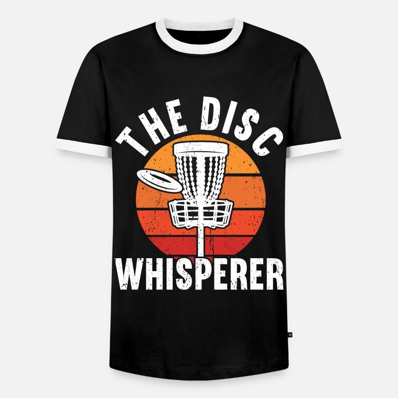 Disc Golf - Men's Ringer Shirt - black/white