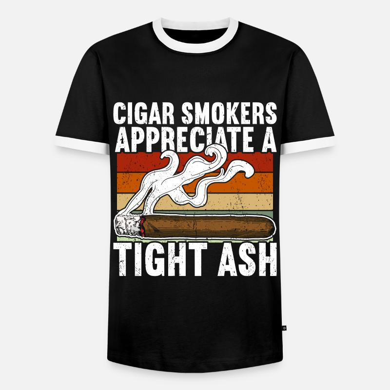 Cigar Cigars - Men's Ringer Shirt - black/white