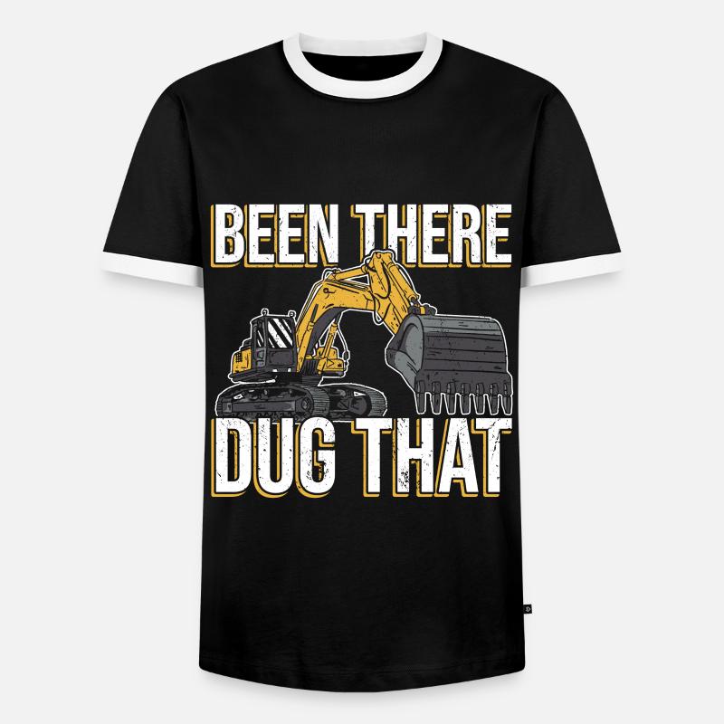 Bagger Fahrer Bagger Bagger - Männer Kontrast-T-Shirt - Schwarz/Weiß