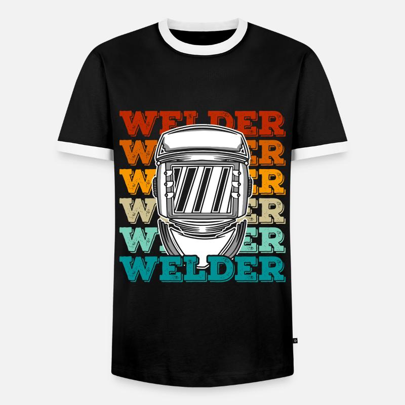 Welder Welding Welders - Men's Ringer Shirt - black/white