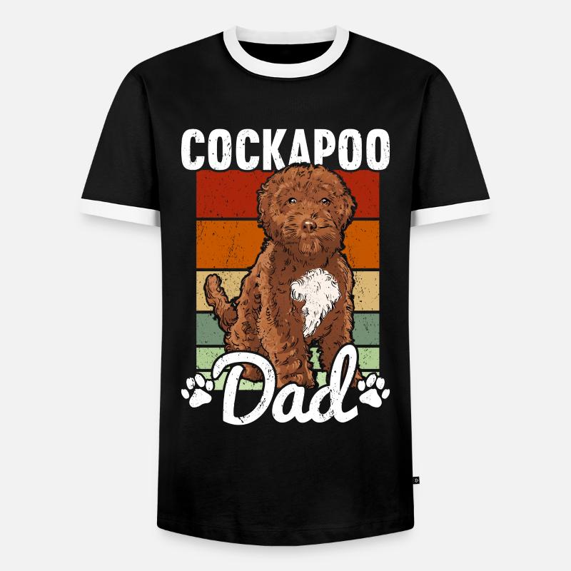 Cockapoo - T-shirt contrasté Homme - noir/blanc