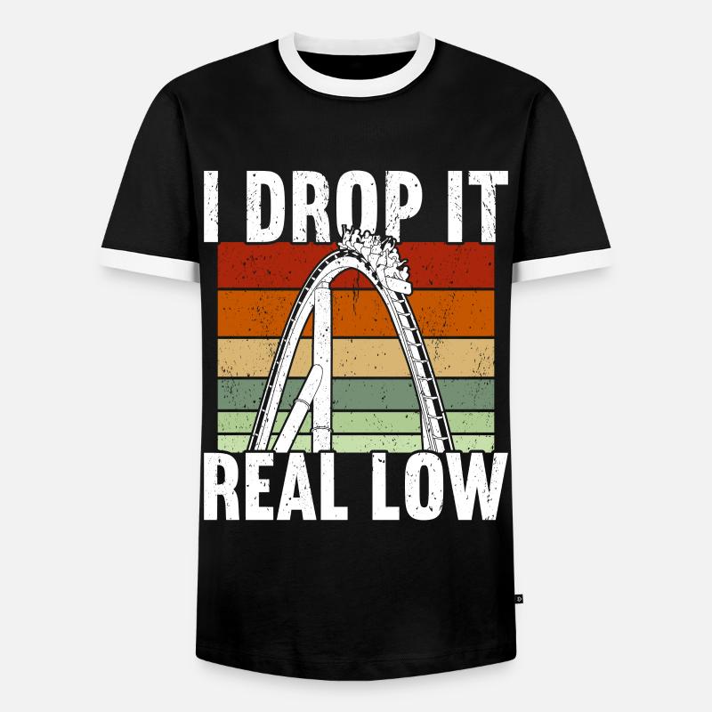Achterbahn Achterbahn - Männer Kontrast-T-Shirt - Schwarz/Weiß