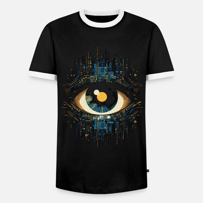 Eye Electronics - Men's Ringer Shirt - black/white