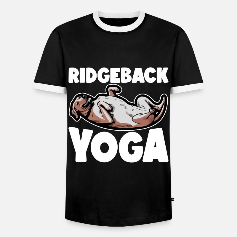 Rhodesian Ridgeback Dog Rhodesian Ridgebacks - Men's Ringer Shirt - black/white