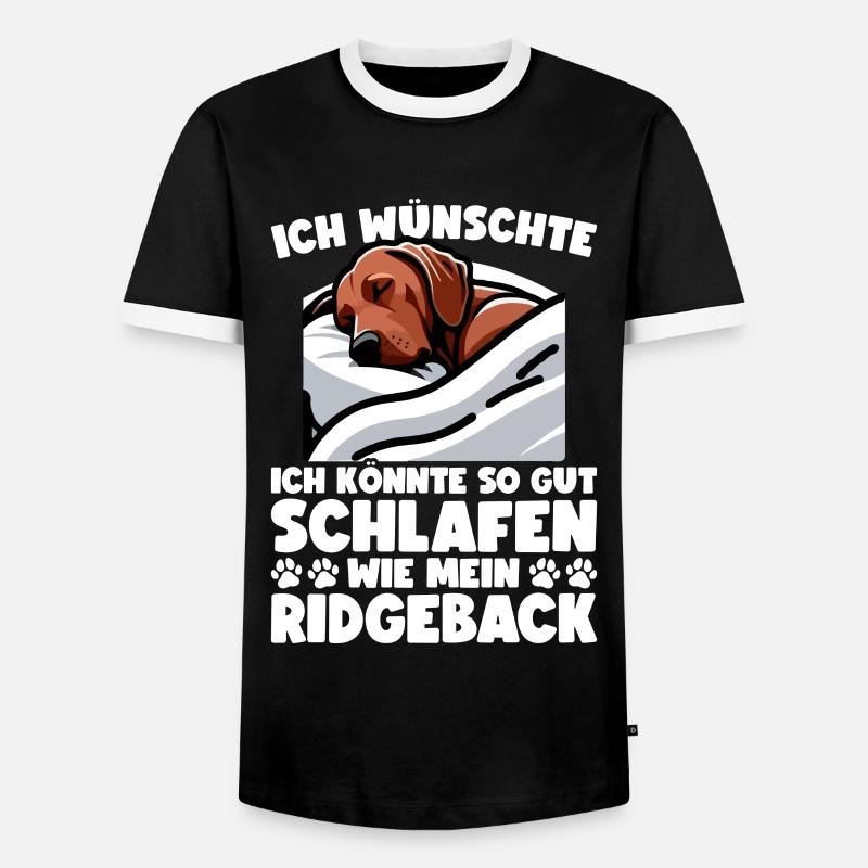 Rhodesian Ridgeback Hund Rhodesian Ridgebacks - Männer Kontrast-T-Shirt - Schwarz/Weiß