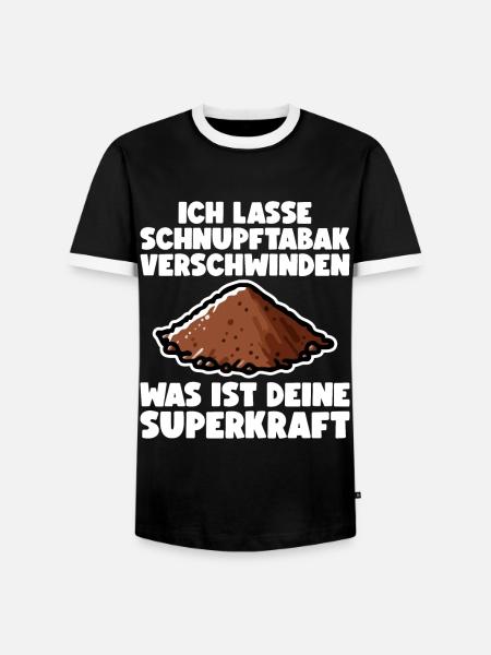 Schnupftabak Schnupfer Schnupftabak Dose - Männer Kontrast-T-Shirt - Schwarz/Weiß