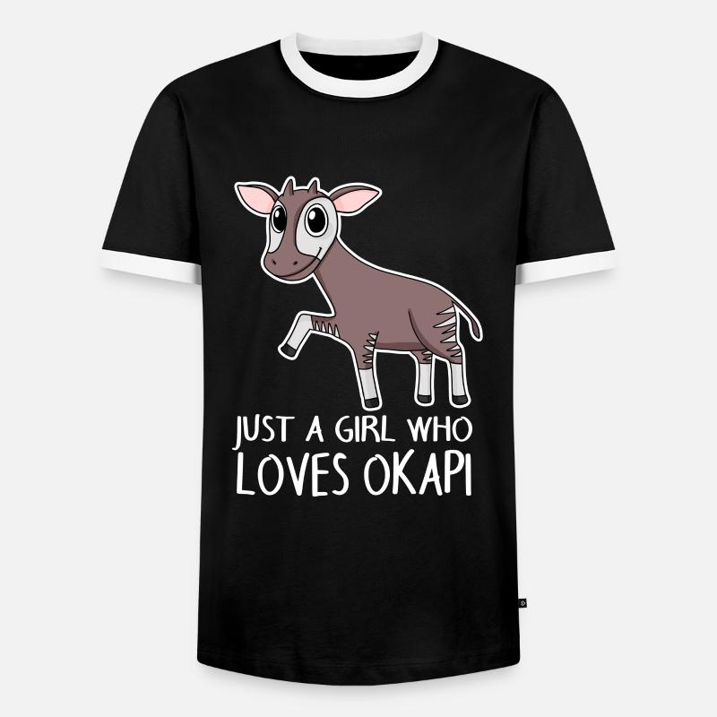 okapi - Men's Ringer Shirt - black/white