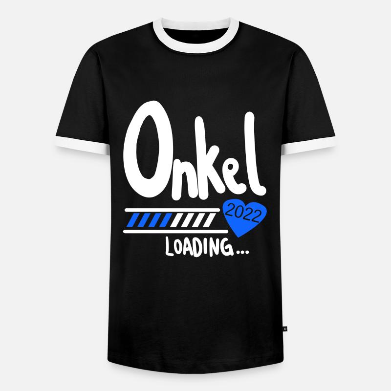 Onkel 2022 loading - Männer Kontrast-T-Shirt - Schwarz/Weiß