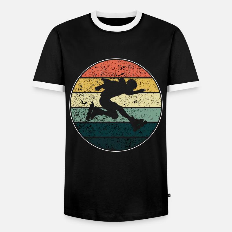 Rollerblades - Men's Ringer Shirt - black/white