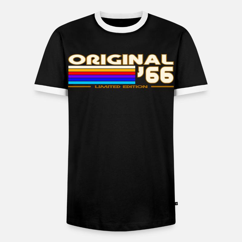 1966 - Men's Ringer Shirt - black/white