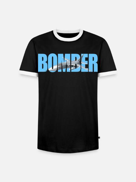 Bomber Su-24 - Men's Ringer Shirt - black/white