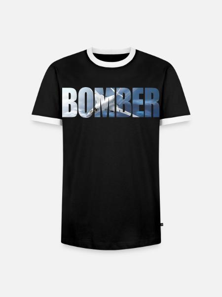 Bomber Tu-160 - Men's Ringer Shirt - black/white
