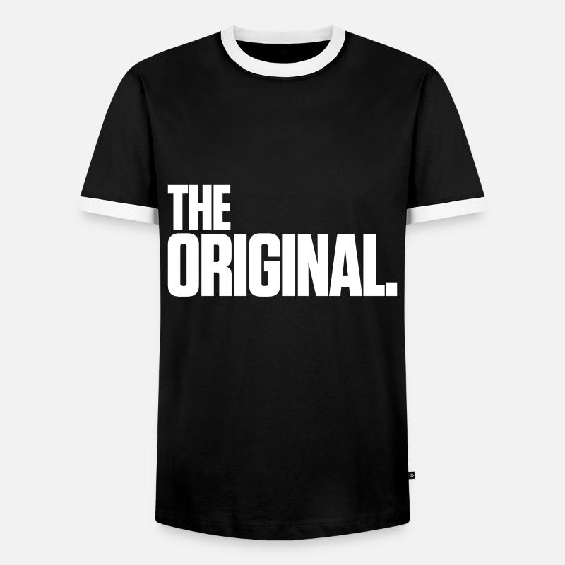 The Original - Männer Kontrast-T-Shirt - Schwarz/Weiß