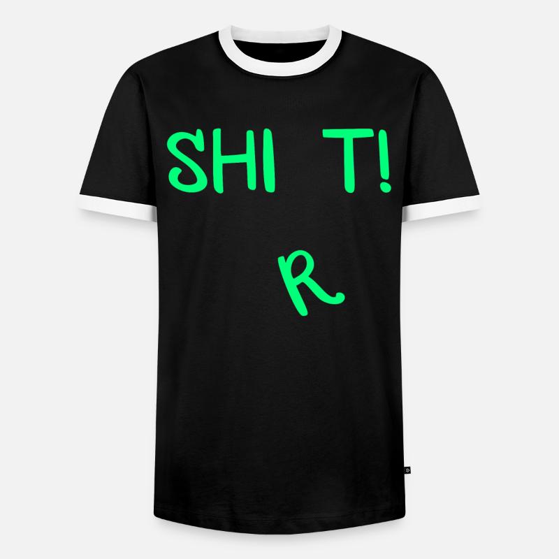Shit Shirt! - Männer Kontrast-T-Shirt - Schwarz/Weiß