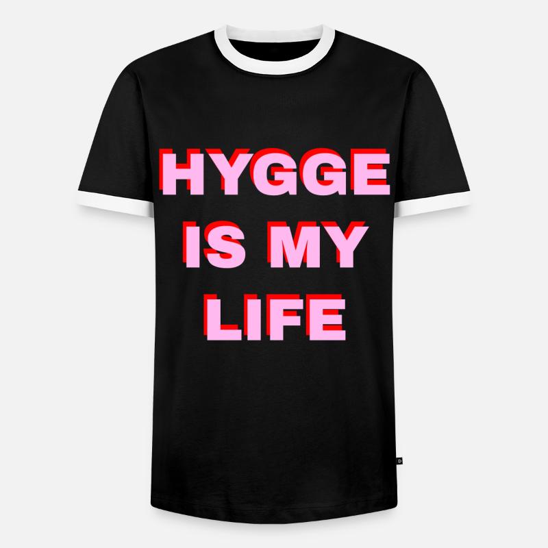 Hygge Is My Life - Men's Ringer Shirt - black/white