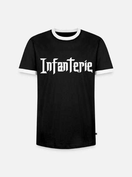 Infanterie - Männer Kontrast-T-Shirt - Schwarz/Weiß