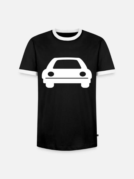 automobile - Men's Ringer Shirt - black/white