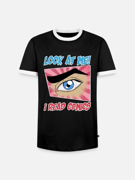Comic Retro Cartoon - Männer Kontrast-T-Shirt - Schwarz/Weiß
