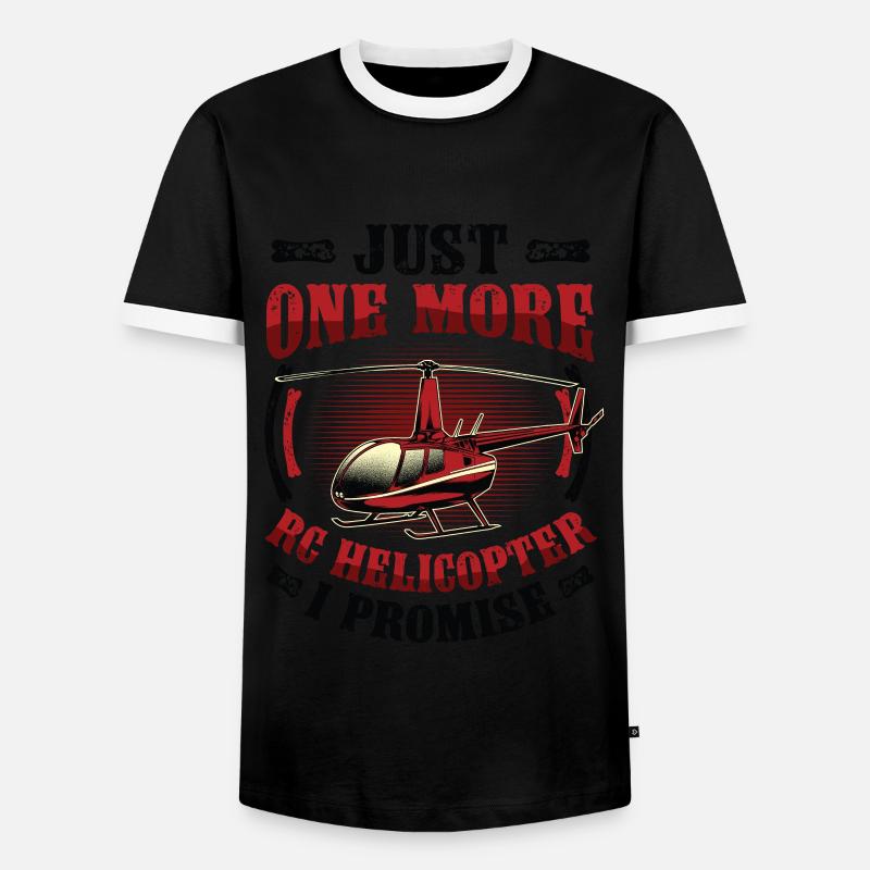 Nur Noch Ein Rc-hubschrauber - Männer Kontrast-T-Shirt - Schwarz/Weiß