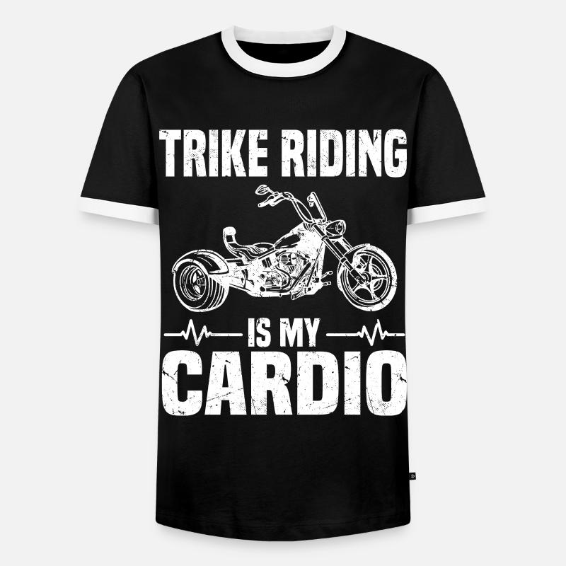 Trike - Men's Ringer Shirt - black/white