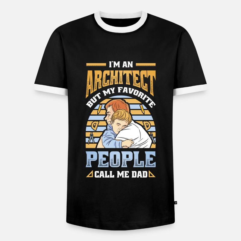 Ich Bin Ein Architekt - Männer Kontrast-T-Shirt - Schwarz/Weiß