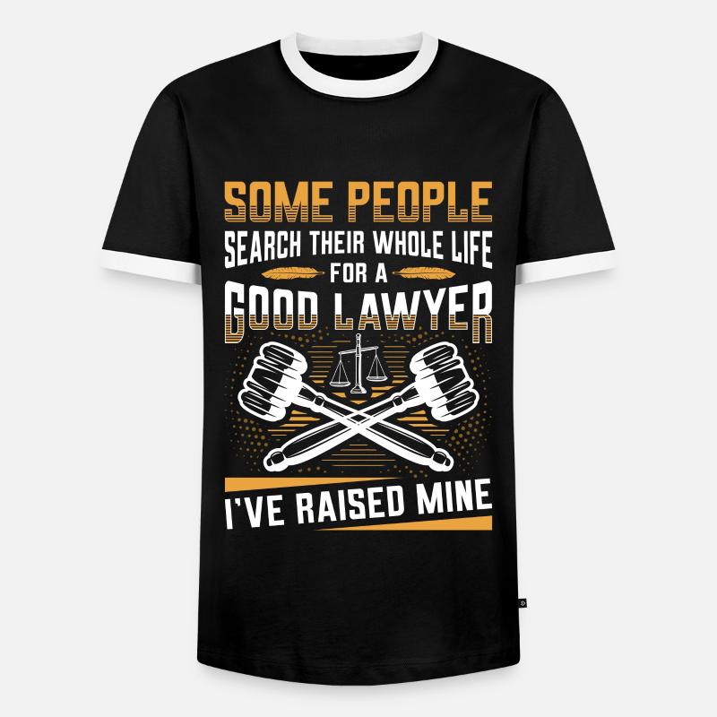 Vater Eines Anwalts - Männer Kontrast-T-Shirt - Schwarz/Weiß