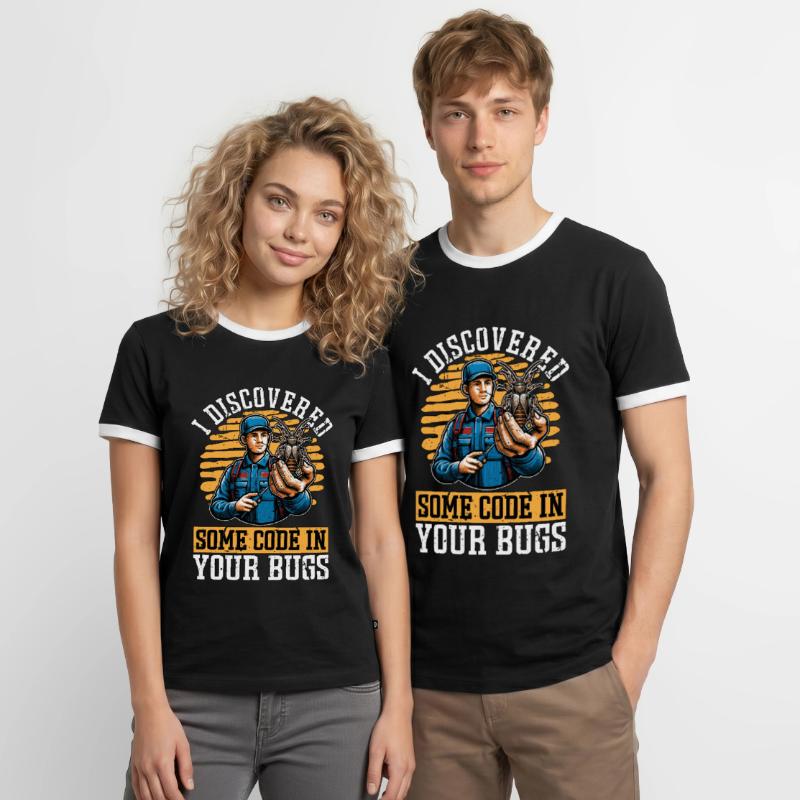 J’ai découvert des bugs de pulvérisation de code T-shirt contrasté Homme