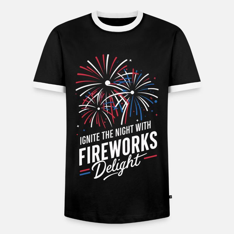 Pyrotechnics Fireworks Pyrotechnics - Men's Ringer Shirt - black/white