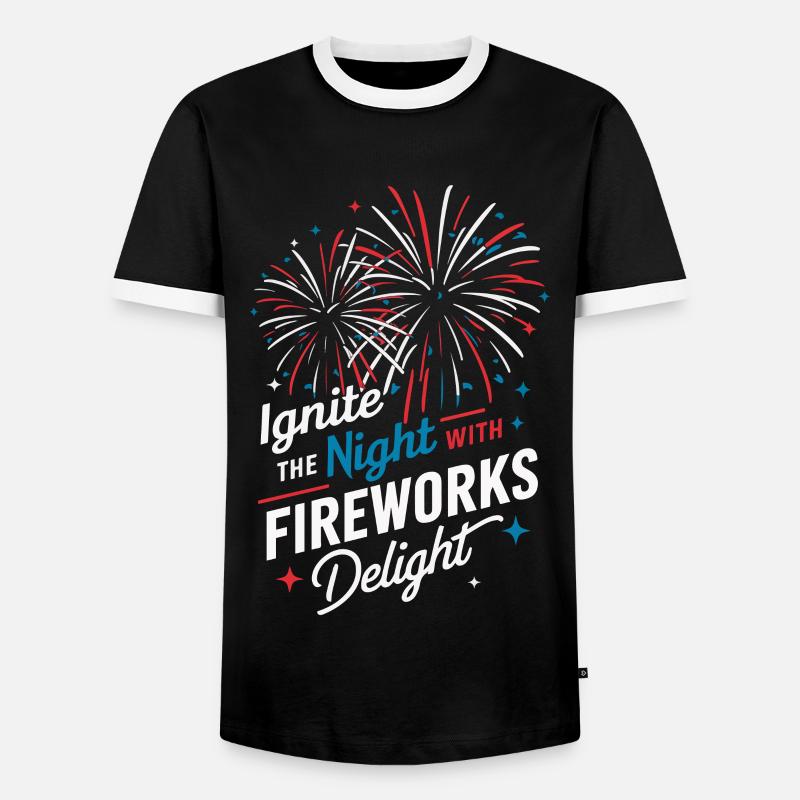 Pyrotechnics Fireworks Pyrotechnics - Men's Ringer Shirt - black/white