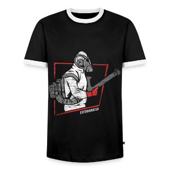 Kammerjäger Schädling Geschenk - Männer Kontrast-T-Shirt - Schwarz/Weiß - Vorne - AI Model Female 172 light (172cm) & AI Model Male 178 light (178cm)