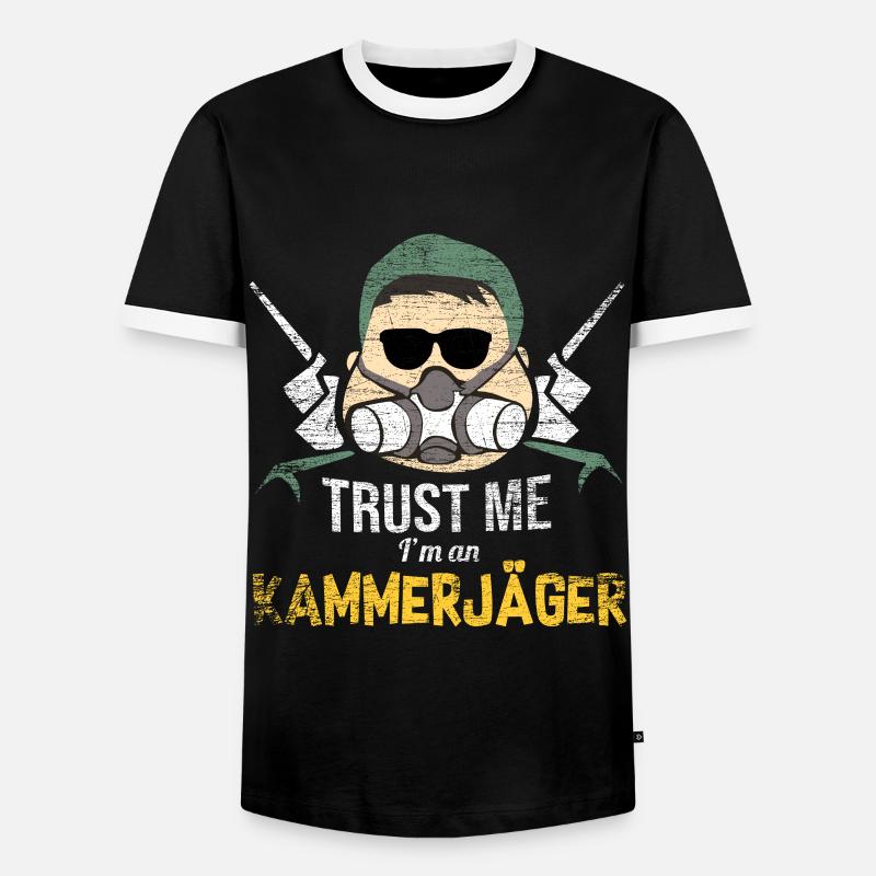 Exterminator pest insect - Men's Ringer Shirt - black/white