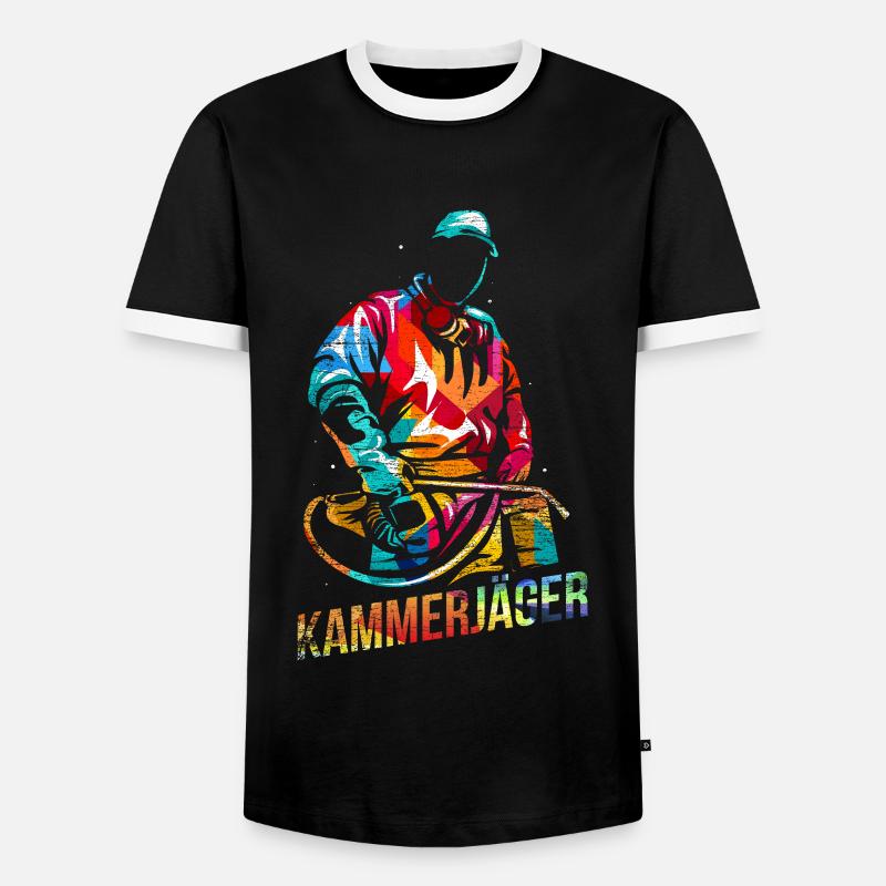 Kammerjäger Work Gift - Men's Ringer Shirt - black/white