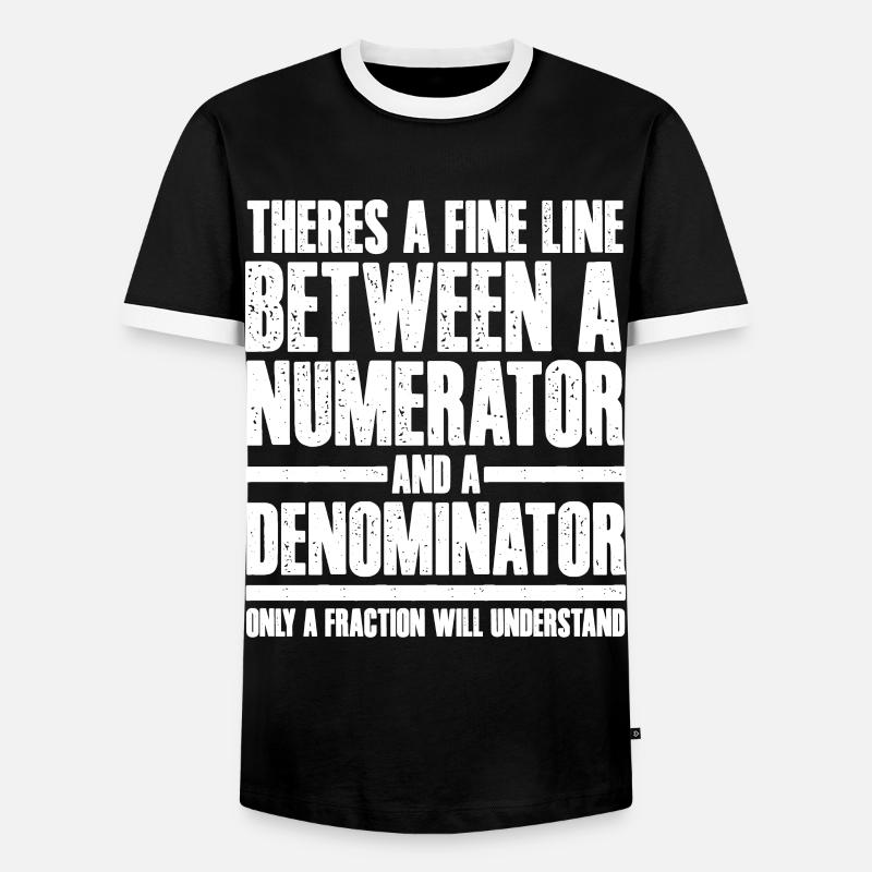 Mathematicians, Mathematics, Mathematics - Men's Ringer Shirt - black/white
