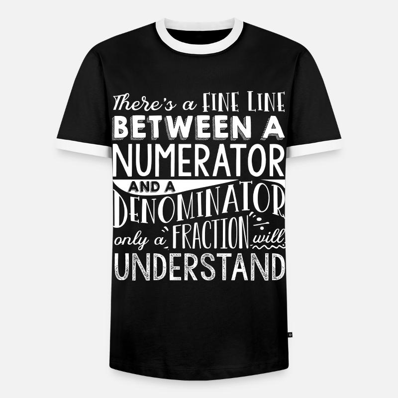 Mathematicians, Mathematics, Mathematics - Men's Ringer Shirt - black/white