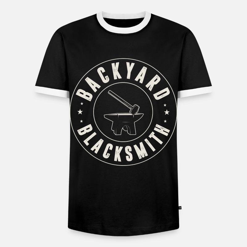 Blacksmith, Blacksmith - Men's Ringer Shirt - black/white