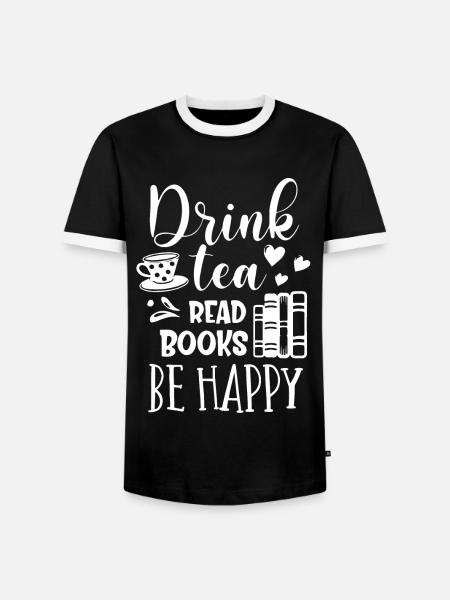 Teeliebhaber, Tee, Teetrinker - Männer Kontrast-T-Shirt - Schwarz/Weiß